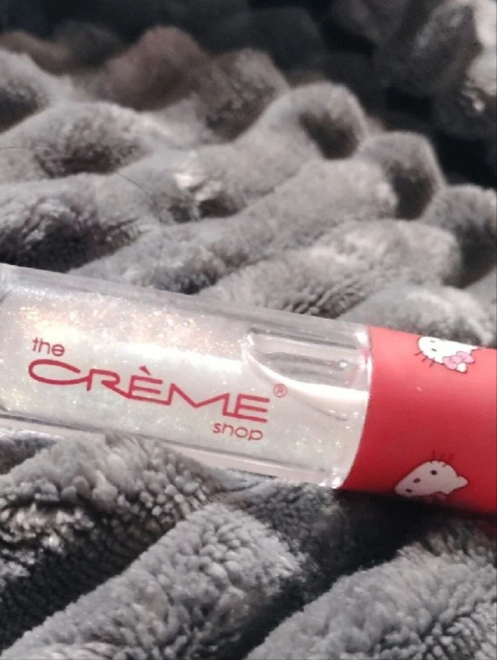 NWOT Crème Shop Glitter Lip Gloss - White Sparkle (The Crème Shop x Hello Kitty